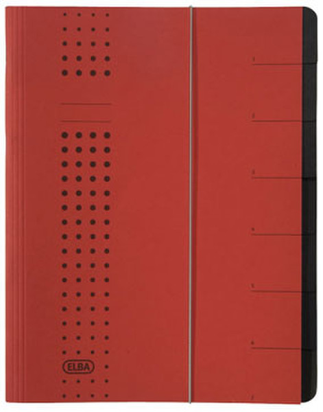Elba 400002024 Red Carton A4 divider book