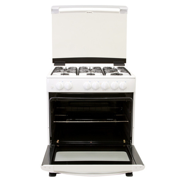 Acros AF4500Q Freestanding Gas hob White cooker