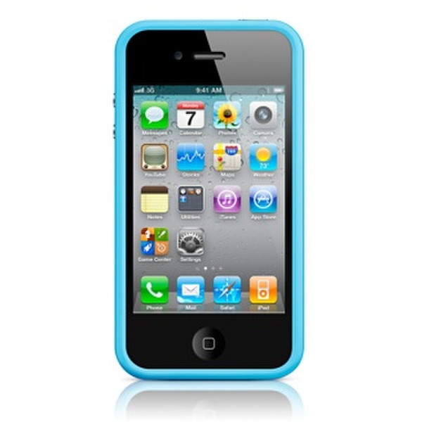 Telekom iPhone 4 Bumper Rand Blau
