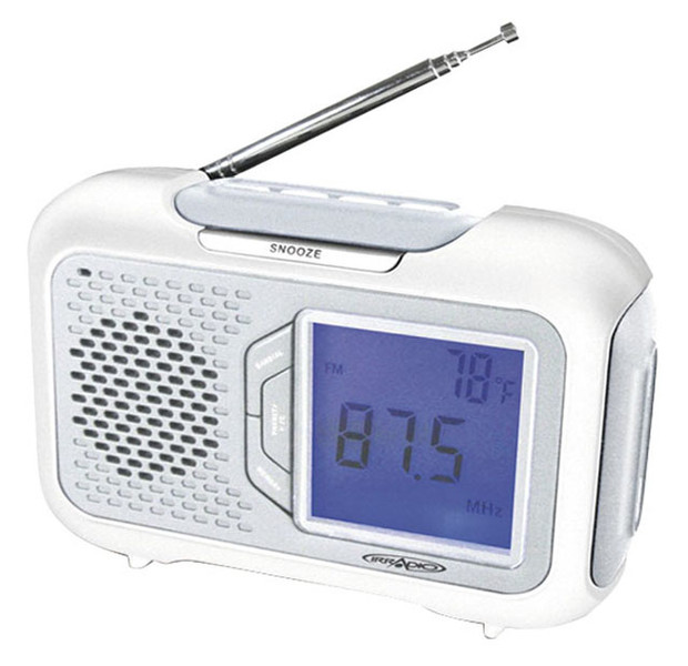 Irradio RS-61D Портативный Цифровой Белый радиоприемник