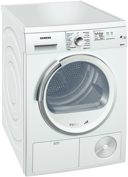 Siemens WT46S584FF Freistehend Frontlader 8kg B Weiß Wäschetrockner