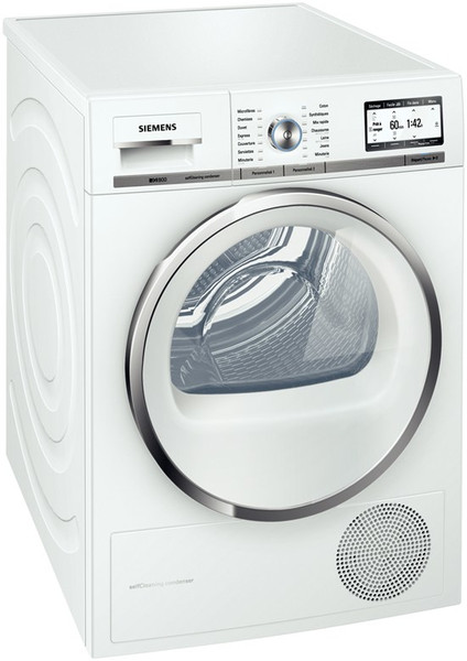 Siemens WT46Y780FF freestanding Front-load 8kg A+ White tumble dryer