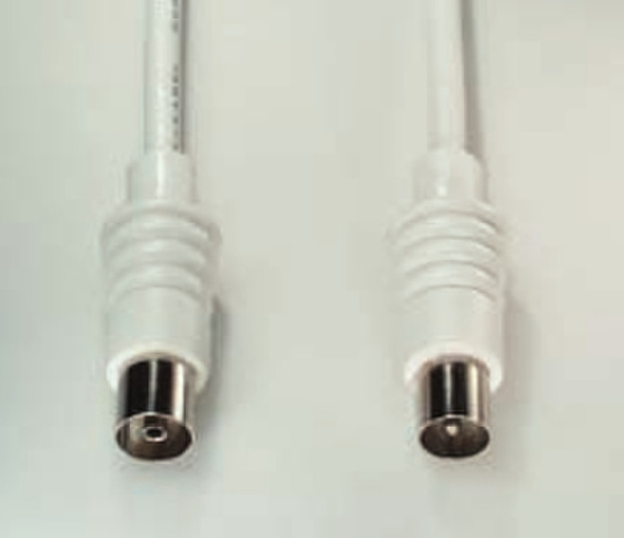 e+p HFA 102 2.5m Coax Coax White coaxial cable