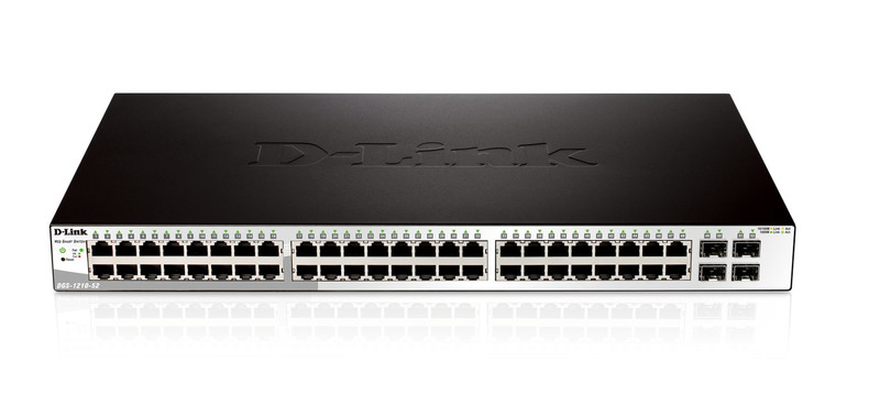 D-Link DGS-1210-52 gemanaged L2 1U Schwarz Netzwerk-Switch