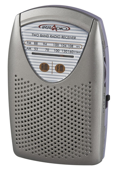 Irradio RF 50 Портативный Аналоговый Cеребряный радиоприемник