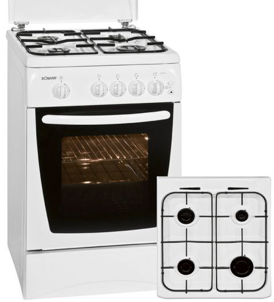 Bomann GH 538 E Freistehend Gas hob Weiß