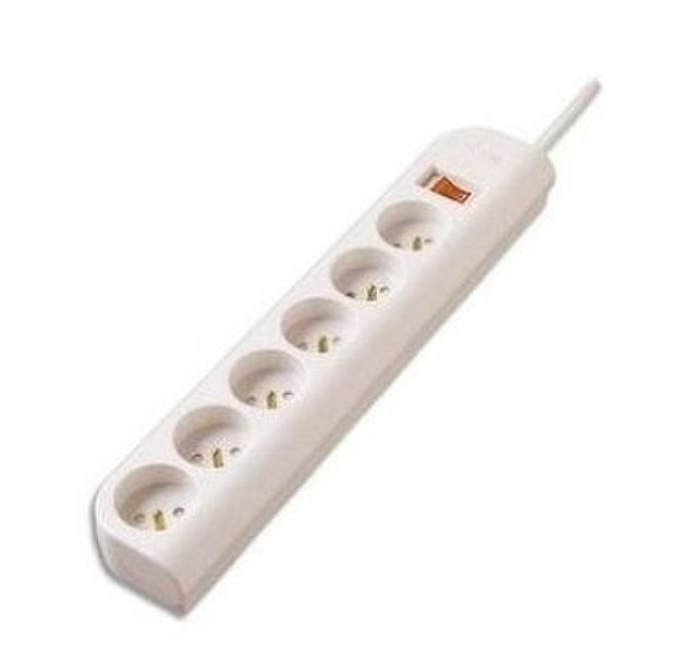 Belkin E-Series 6 Socket, 1-Metre SurgeStrip 6AC outlet(s) 230V 1m Weiß Spannungsschutz