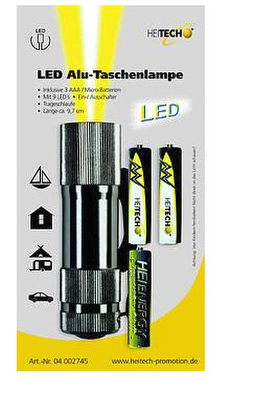 Heitech LED Alu flashlight LED Black