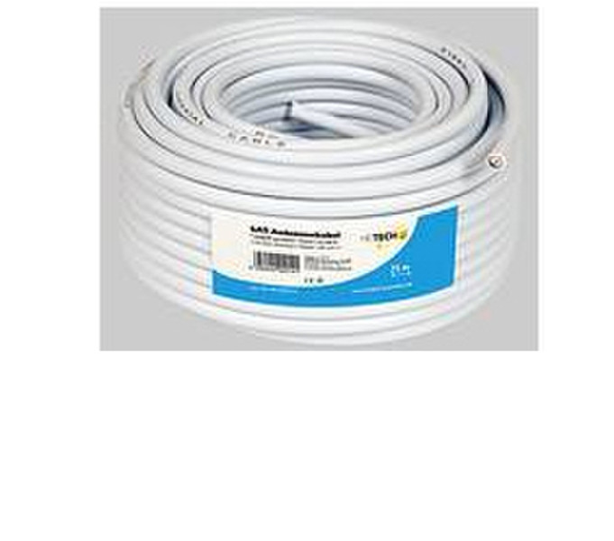 Heitech SAT-aerial Cable, 50m 25m White
