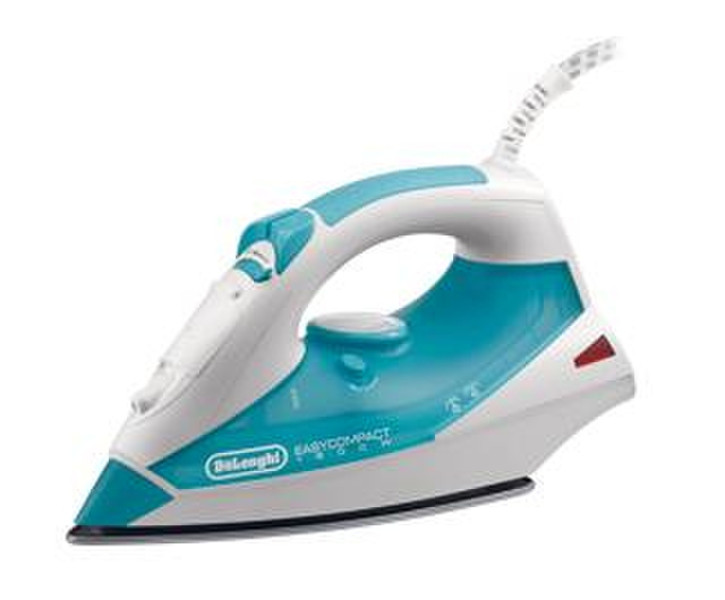 DeLonghi Easycompact FXK18 Dry & Steam iron Stainless Steel soleplate 1800W Blue,White