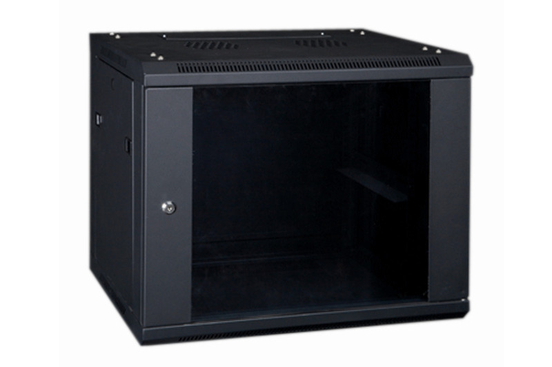 Eurocase GMA6406 6U, Wall mounted cabinet Black rack