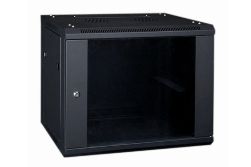 Eurocase GMA6409 9U, Wall mounted cabinet Black rack
