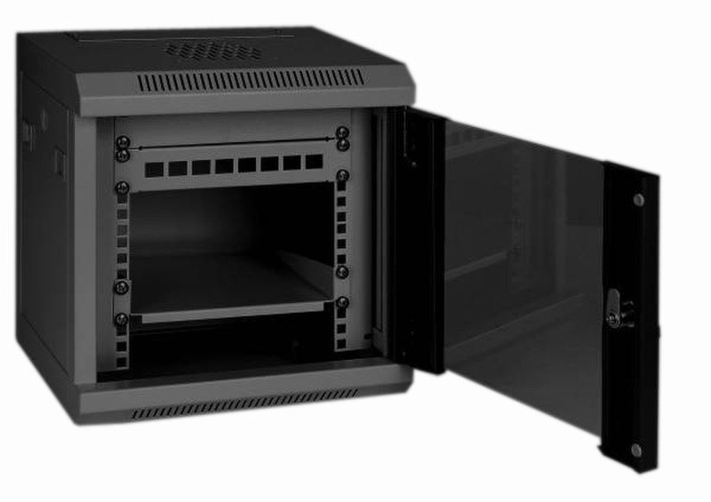 Eurocase GMC3204 4U, Wall mounted cabinet Schwarz Rack