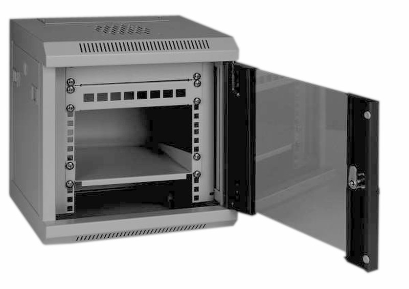 Eurocase GMC3206 6U, Wall mounted cabinet Schwarz Rack