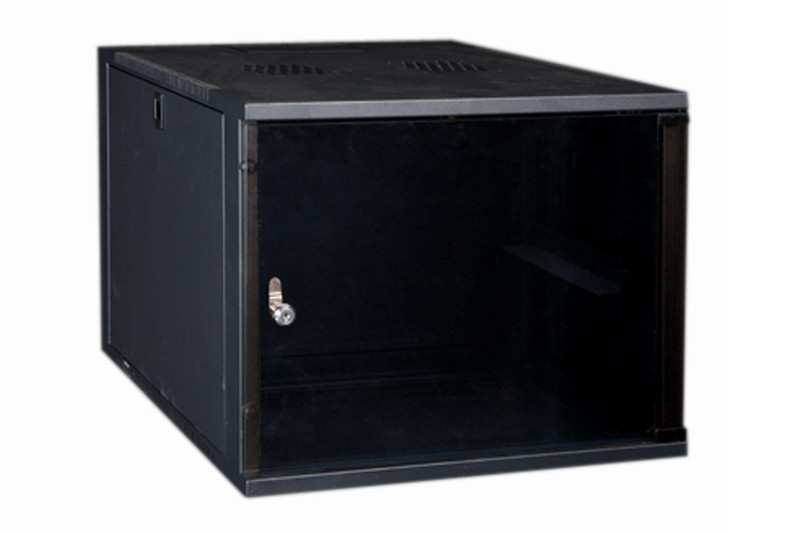 Eurocase GQ5606 6U, Wall mounted cabinet Black rack