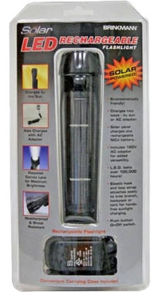 Brinkmann LED Solar Hand flashlight LED Black