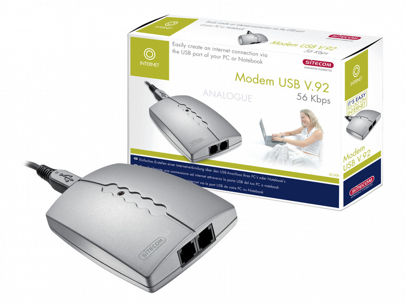 Sitecom DC-009 Modem USB V92 56кбит/с модем