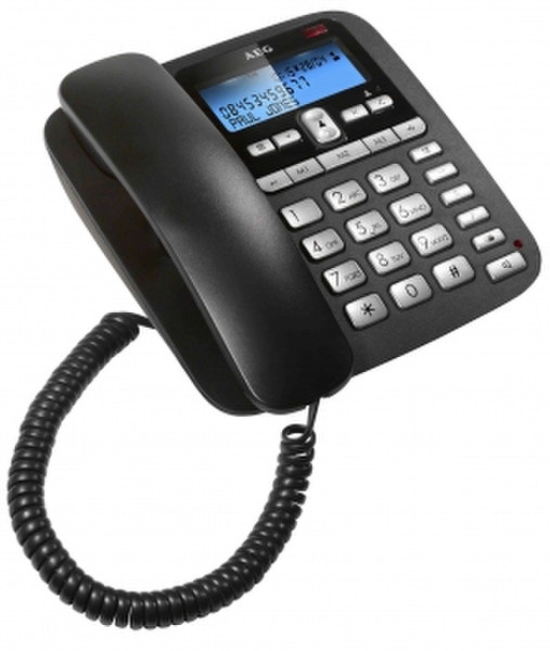 AEG Voxtel C110 Аналоговый Идентификация абонента (Caller ID) Черный, Cеребряный