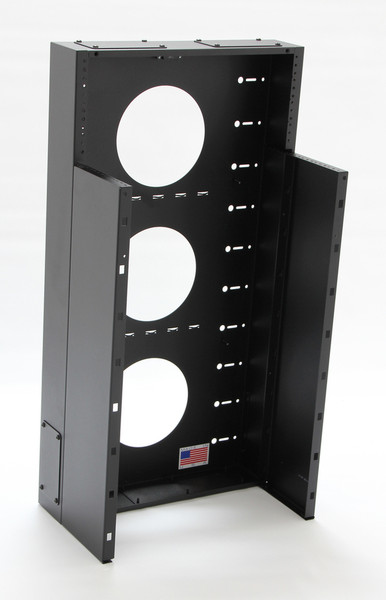 Black Hawk Labs 6U + 4U MiniRaQ Convertible Schwarz Rack