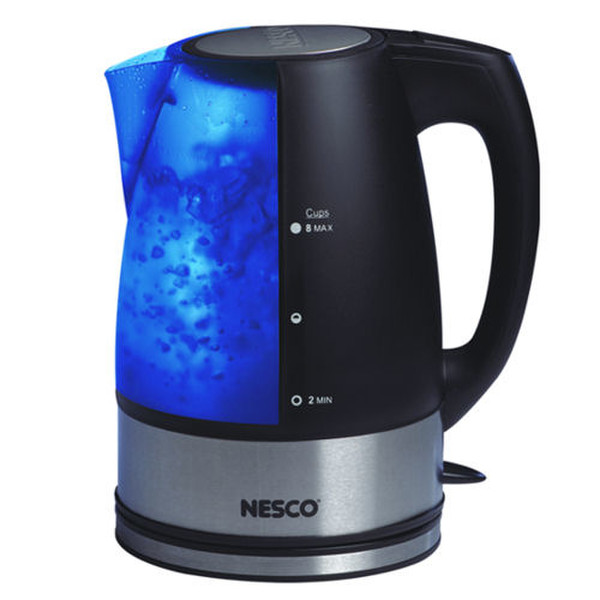 Nesco Electric Water Kettle 2L Black,Metallic 1500W