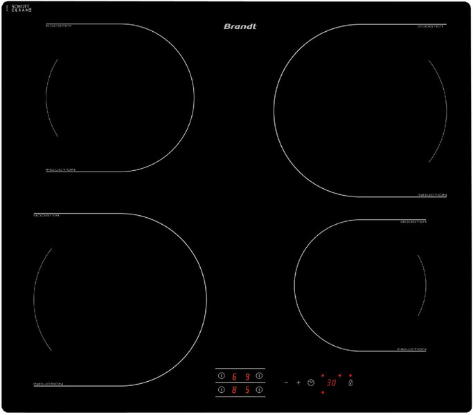 Brandt TI112B built-in Electric induction Black hob