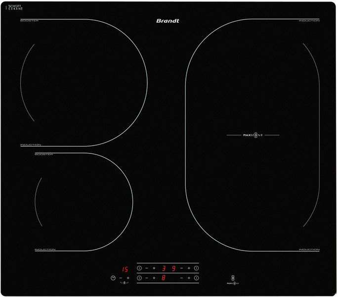 Brandt TI1032B built-in Electric induction Black hob