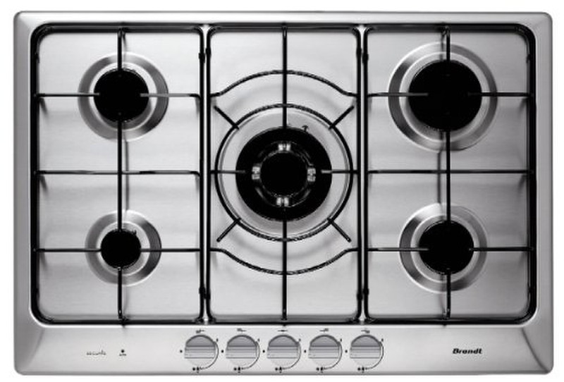 Brandt TE1074X built-in Gas Stainless steel hob