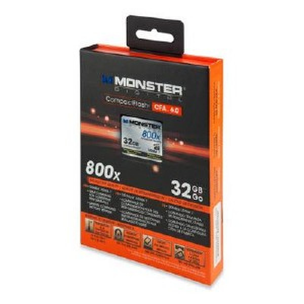 Monster Digital 32GB CompactFlash 800x 32GB CompactFlash memory card