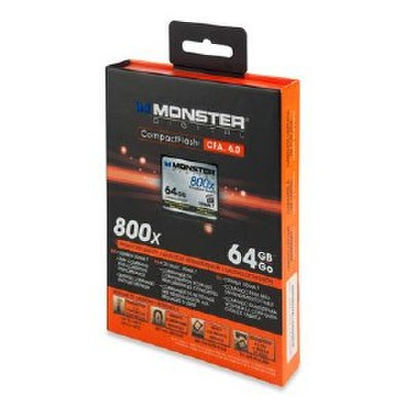 Monster Digital 64GB CompactFlash 800x 64ГБ CompactFlash карта памяти