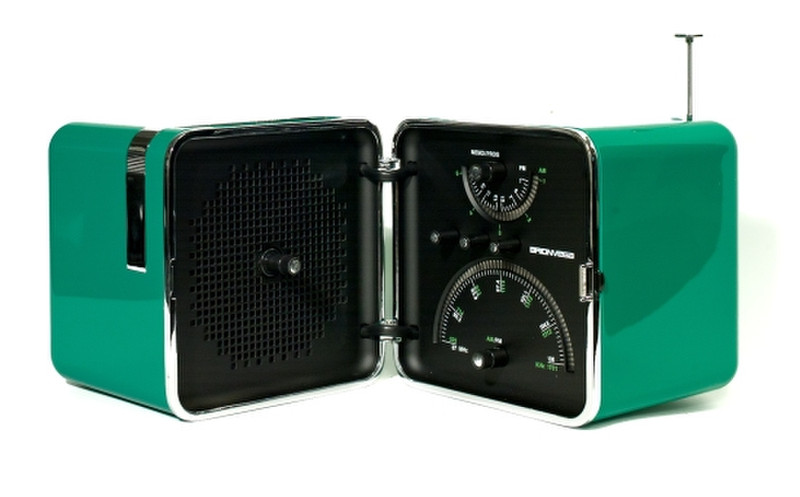 Brionvega TS522 Портативный Аналоговый Зеленый радиоприемник