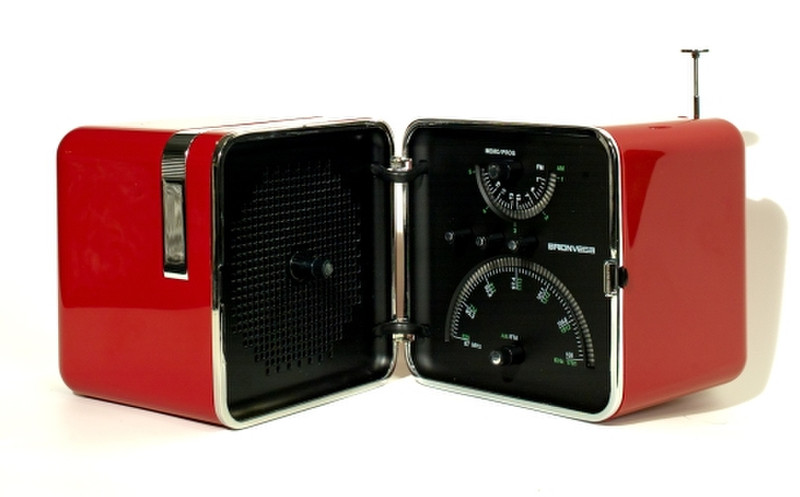 Brionvega TS522 Портативный Аналоговый Красный радиоприемник