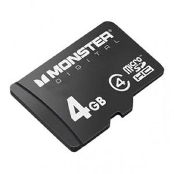 Monster Digital 4GB microSDHC 4ГБ MicroSDHC Class 4 карта памяти