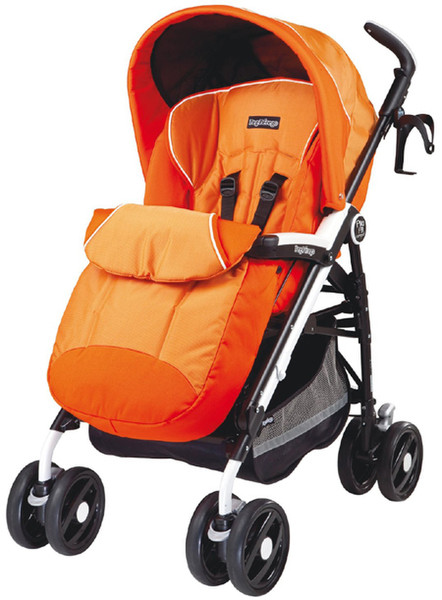 Peg Perego Pliko P3 Compact Traditional stroller 1место(а) Черный, Оранжевый, Нержавеющая сталь