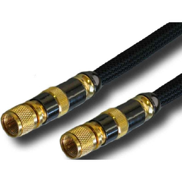 e+p BF 25 2.5m F plug F plug Black coaxial cable