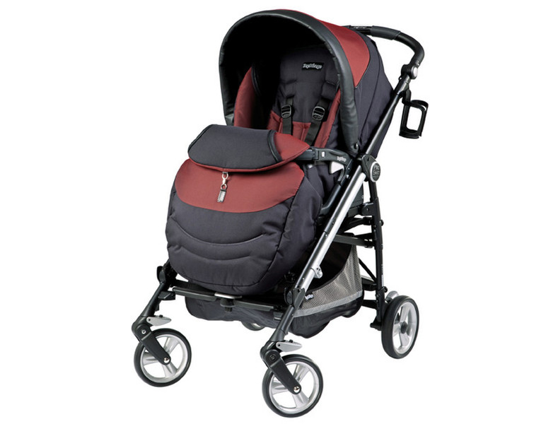 Peg Perego Pliko Switch Easy Drive Traditional stroller 1место(а) Черный, Красный, Нержавеющая сталь
