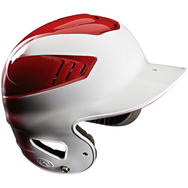 Rawlings CoolFlo Unisex ABS synthetics,Plastic Black,Red safety helmet