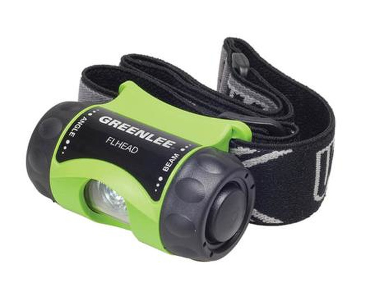 Greenlee FLHEAD Headband flashlight LED Black,Green flashlight