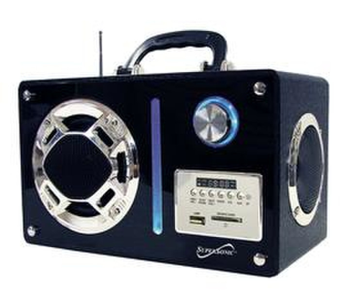 Supersonic SC-1323 Stereo 10W Schwarz Tragbarer Lautsprecher