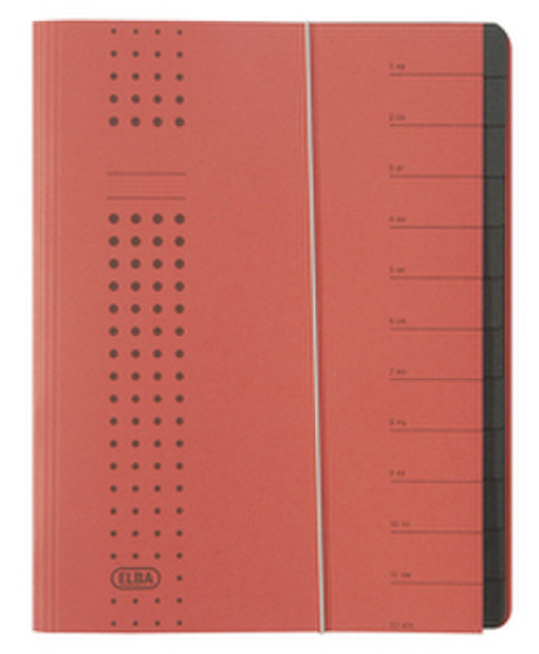 Elba 400001993 Red Carton A4 divider book