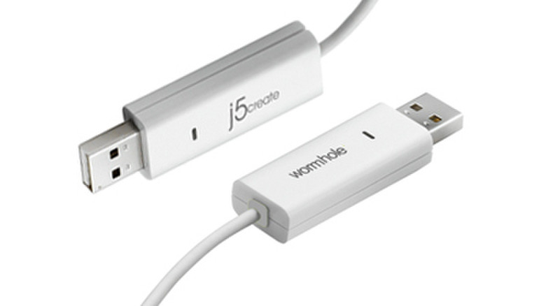 j5 create JUC100 1.2м USB A USB A Белый кабель USB