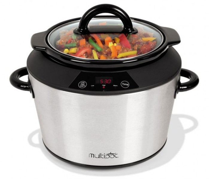 Toastess MSC570 5L Black,Stainless steel slow cooker