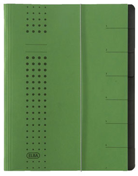 Elba 400002025 Green Carton A4 divider book