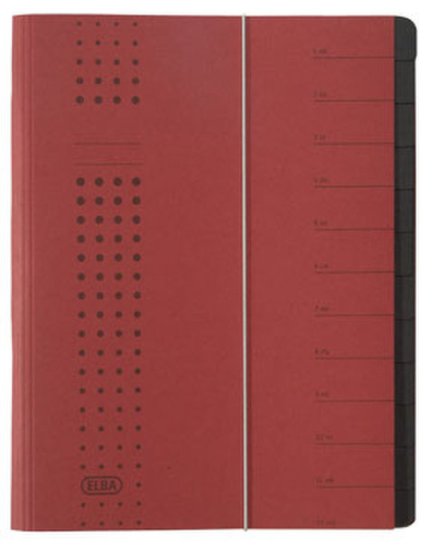 Elba 400001990 Bordeaux Carton A4 divider book