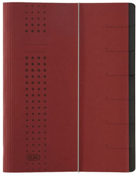 Elba 400002021 Bordeaux Carton A4 divider book