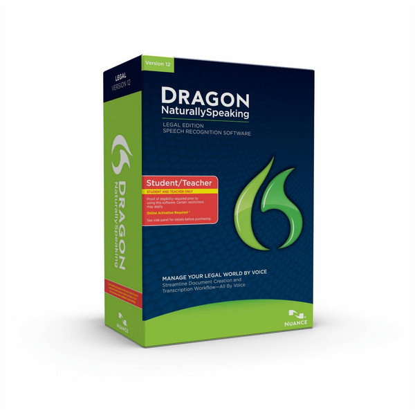 Nuance Dragon NaturallySpeaking 12.0 Legal, EDU