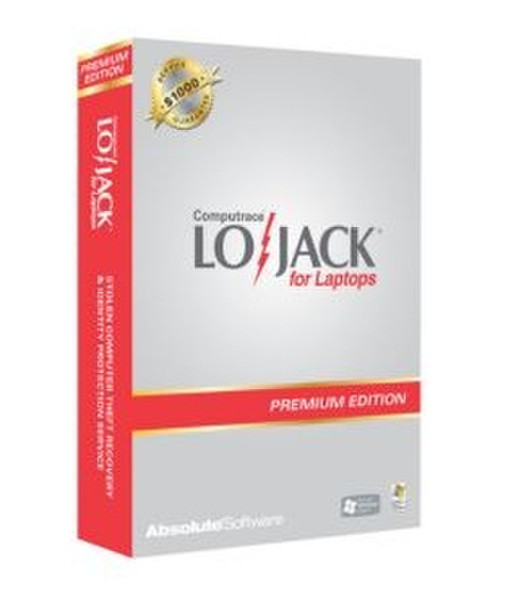 Absolute Software Lojack for Laptops Prem, 1year