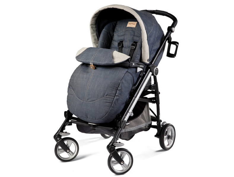 Peg Perego Pliko Switch Easy Drive Traditional stroller 1место(а) Черный, Синий, Серый, Нержавеющая сталь