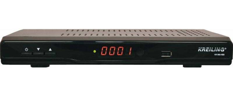 KREILING KR 960-hbb Satellit Schwarz TV Set-Top-Box