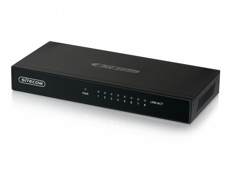 Sitecom LN-141B Неуправляемый Gigabit Ethernet (10/100/1000) Черный сетевой коммутатор