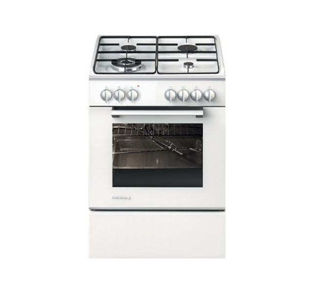 De Dietrich DCG1130W Freistehend Gas hob Weiß Küchenherd